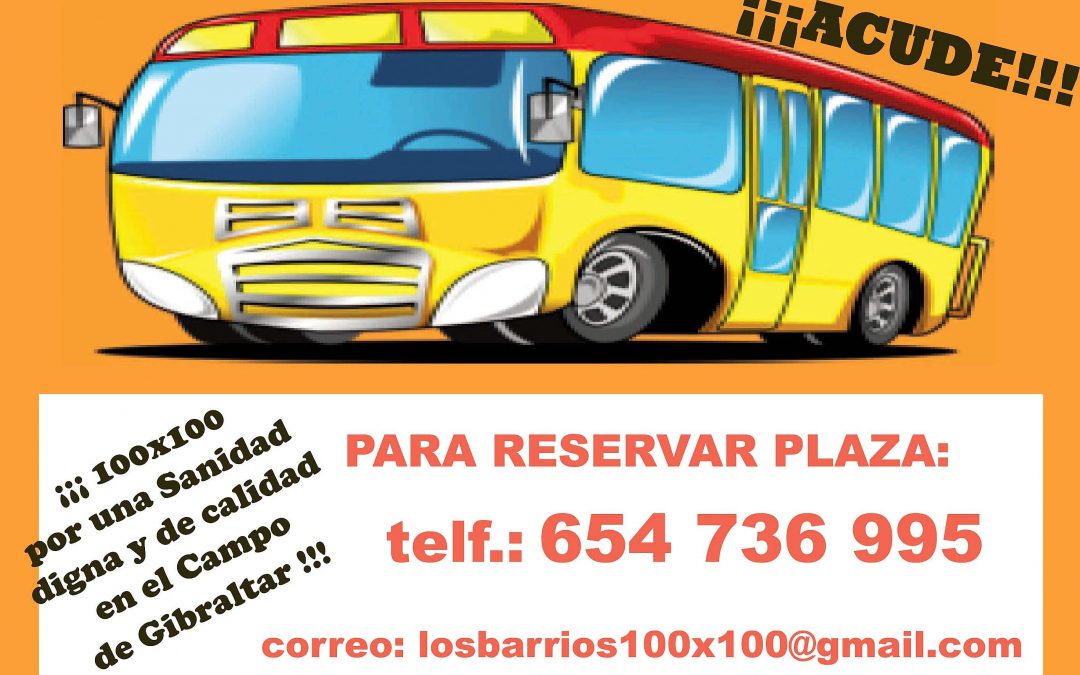 Los Barrios 100×100 ofrece bus gratuito para acudir a la Concentración ‘Abraza tu Hospital’ en Algeciras